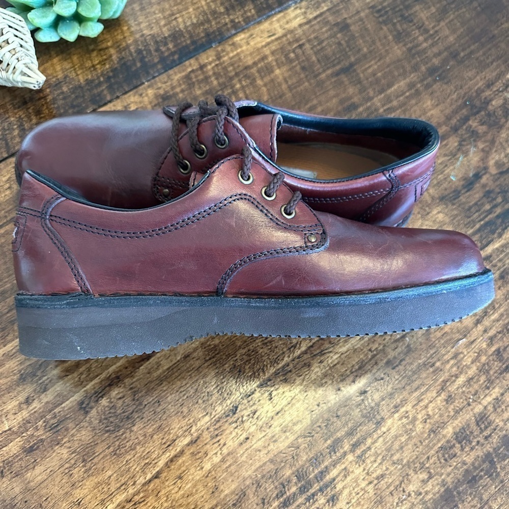 Rockport | RockSport Vibram Brown Leather Lace Up Casual Shoes - Picture 8 of 10